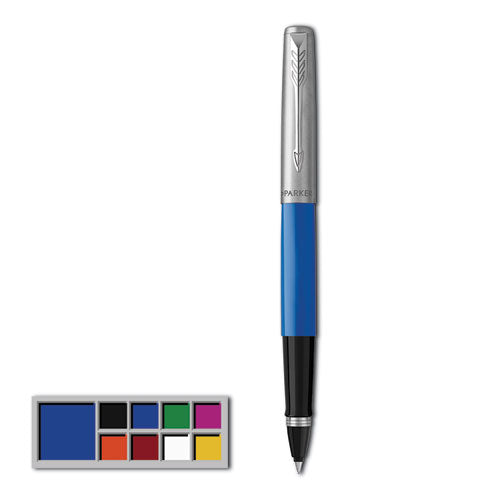 Jotter Originals Roller Ball Pen, Stick, Fine 0.5 Mm, Black Ink, Blue Barrel
