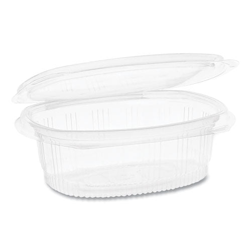 Earthchoice Pet Hinged Lid Deli Container, 16 Oz, 4.92 X 5.87 X 2.48, Clear, 200-carton