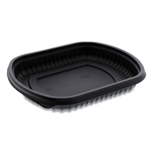 Clearview Micromax Microwavable Container, 36 Oz, 9.38 X 8 X 1.5, Black, 250-carton
