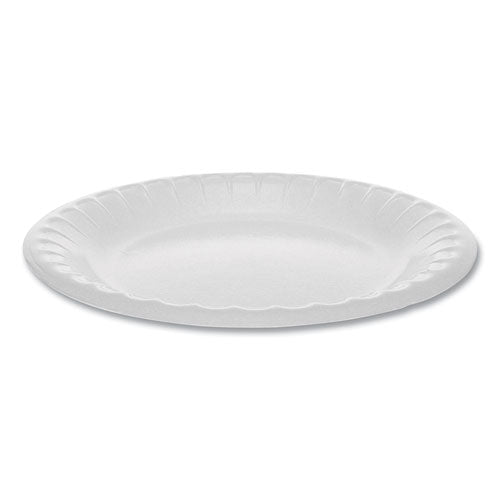 Laminated Foam Dinnerware, Plate, 6" Dia, White, 1,000-carton