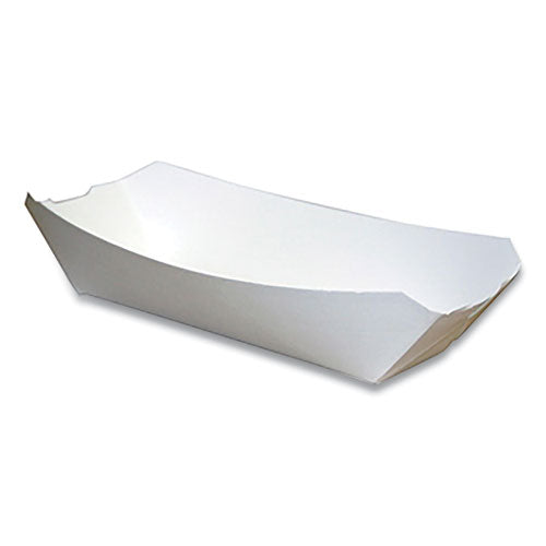 Paperboard Food Tray, #12 Beers Tray, 6 X 4 X 1.5, White, 300-carton