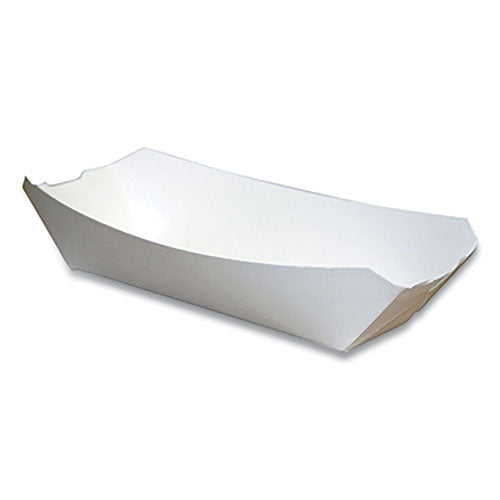 Paperboard Food Tray, #12 Beers Tray, 6 X 4 X 1.5, White, 300-carton