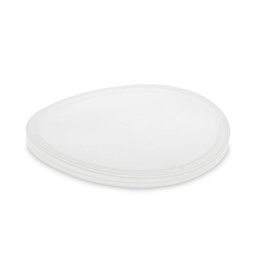 Newspring Delitainer Microwavable Container Lid, 6.45" Diameter X 0.45" H, Translucent, 120-carton