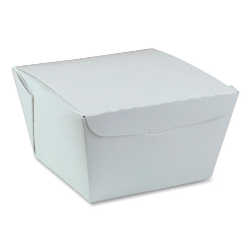 Earthchoice Onebox Paper Box, 37 Oz, 4.5 X 4.5 X 2.5, White, 312-carton