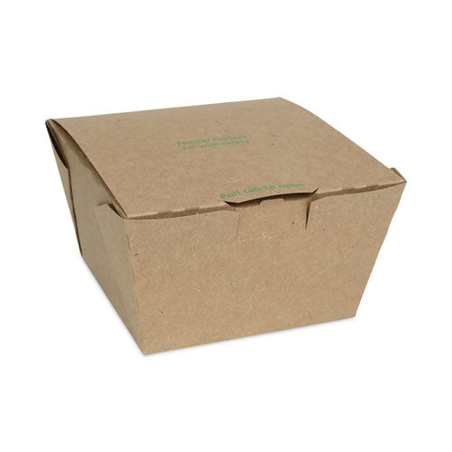 Earthchoice Tamper Evident Onebox Paper Box, 4.5 X 4.5 X 3.25, Kraft, 200-carton