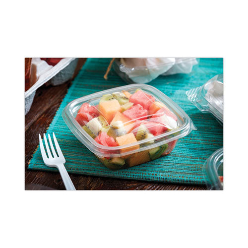 Earthchoice Square Recycled Bowl, 12 Oz, 5 X 5 X 1.63, Clear, 504-carton