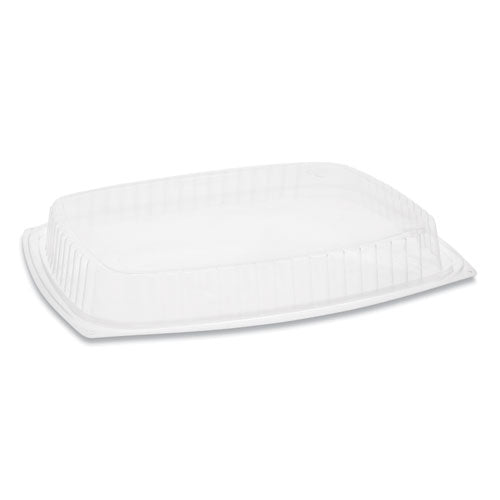Showcase Deli Container Lid, Dome Lid For 3-compartment 48-64 Oz Containers, 9 X 7.4 X 1, Clear, 220-carton