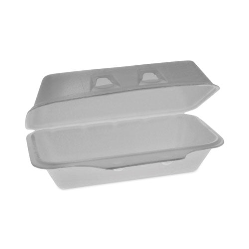 Smartlock Foam Hinged Lid Container, Medium, 8.75 X 4.5 X 3.13, White, 440-carton