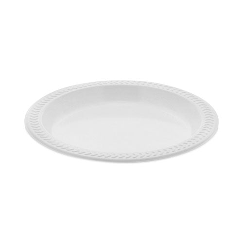 Meadoware Impact Plastic Dinnerware, Plate, 6" Dia, White, 1,000-carton