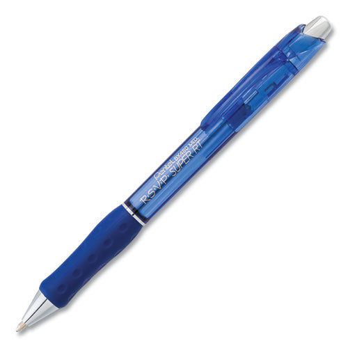 R.s.v.p. Super Rt Ballpoint Pen, Retractable, Medium 1 Mm, Blue Ink, Blue Barrel, Dozen