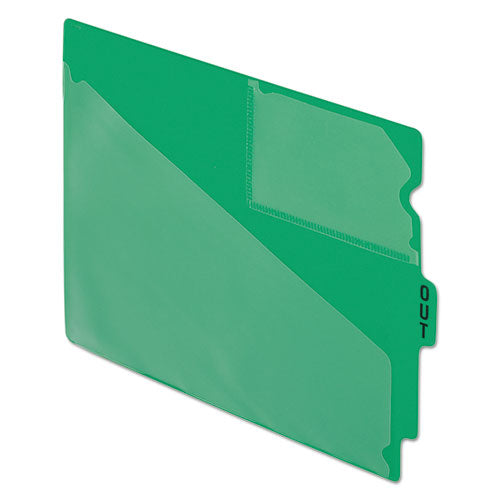 Colored Poly Out Guides With Center Tab, 1-3-cut End Tab, Out, 8.5 X 11, Green, 50-box