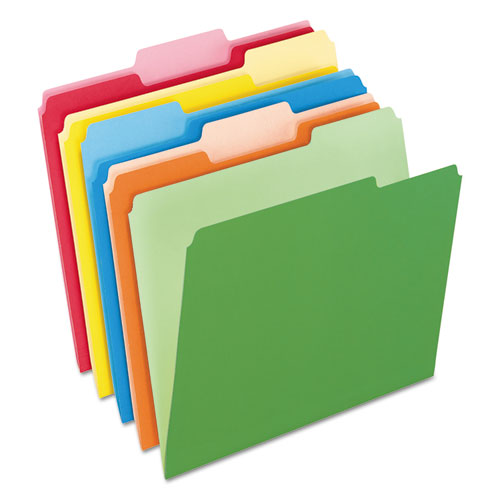 Colored File Folders, 1-3-cut Tabs: Assorted, Letter Size, Gray-light Gray, 100-box