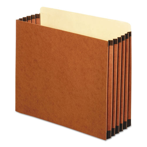File Cabinet Pockets, 5.25" Expansion, Letter Size, Redrope, 10-box