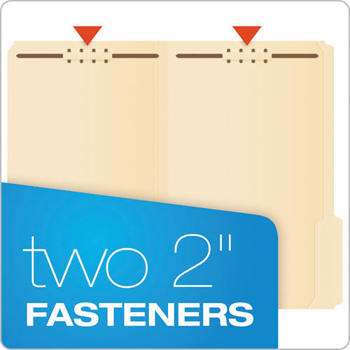 Manila Folders With Two Fasteners, 1-3-cut Tabs, Legal Size, 50-box