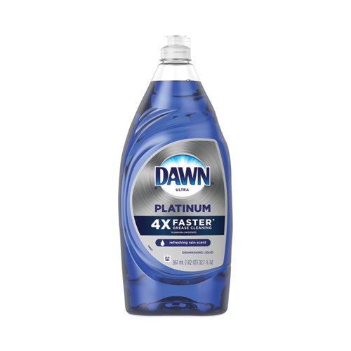 Platinum Liquid Dish Detergent, Refreshing Rain Scent, 32.7 Oz Bottle, 8-carton