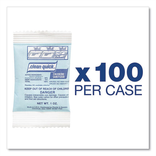 Powdered Chlorine-based Sanitizer, 1oz Packet, 100-carton