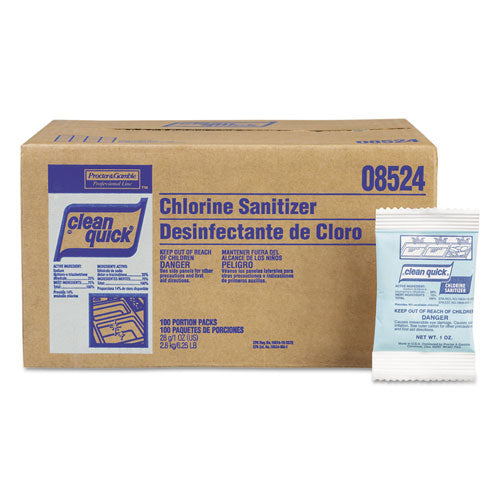 Powdered Chlorine-based Sanitizer, 1oz Packet, 100-carton