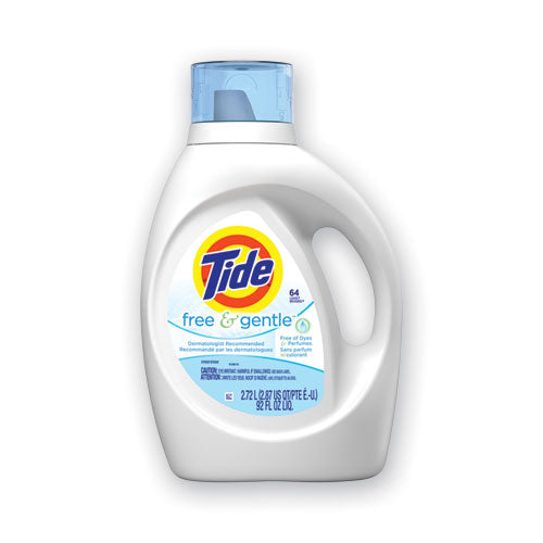 Free And Gentle Liquid Laundry Detergent, 64 Loads, 92 Oz Bottle, 4-carton