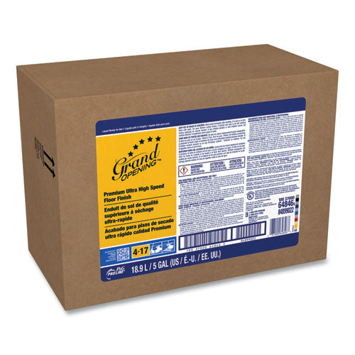 #17 Grand Opening Ultra High Speed Floor Finish, 5 Gallon Bag-in-box