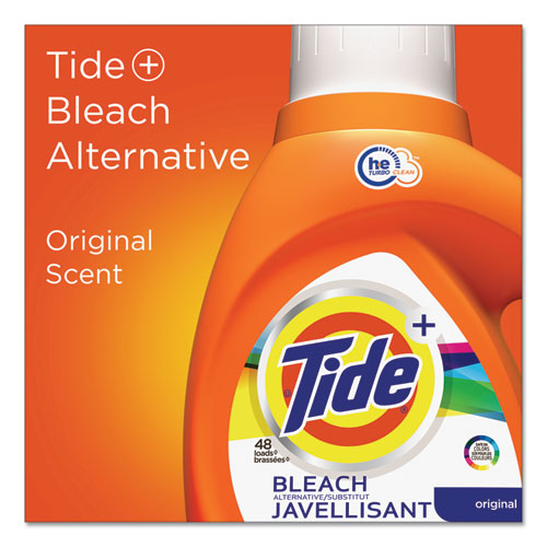 Liquid Laundry Detergent Plus Bleach Alternative, He Compatible, Original Scent, 92 Oz Bottle, 4-carton