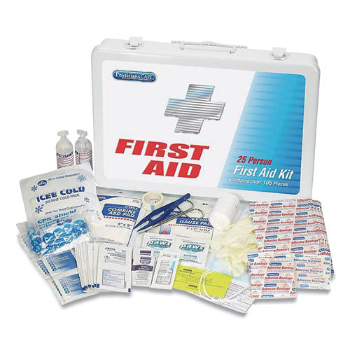 First Aid Kit For Up To 25 People, 125 Pieces