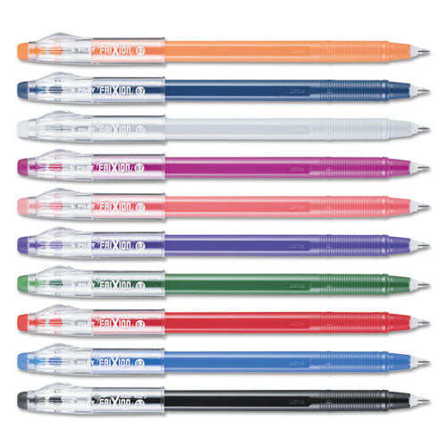Frixion Colorsticks Erasable Gel Pen, Stick, Fine 0.7 Mm, Ten Assorted Ink And Barrel Colors, 10-pack