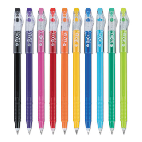 Frixion Colorsticks Erasable Gel Pen, Stick, Fine 0.7 Mm, Assorted Ink And Barrel Colors, 10-pack