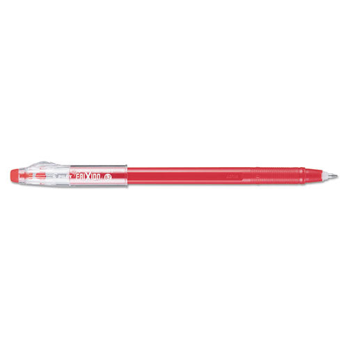 Frixion Colorsticks Erasable Gel Pen, Clipless Stick, Fine 0.7 Mm, Red Ink, Red Barrel, Dozen