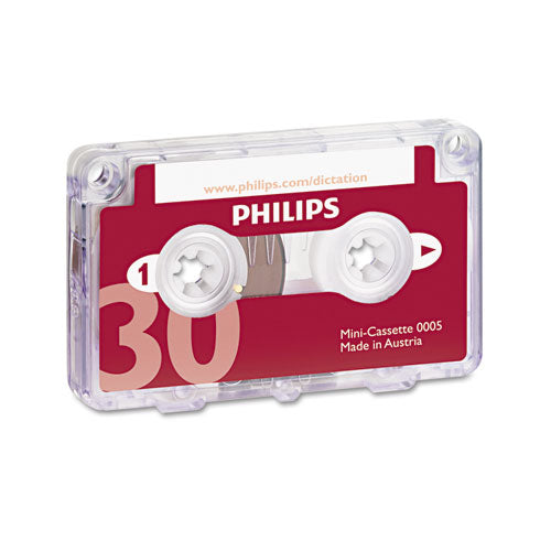 Audio And Dictation Mini Cassette, 30 Minutes (15 X 2), 10-pack