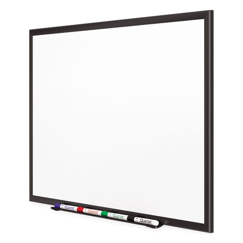 Classic Porcelain Magnetic Whiteboard, 72 X 48, Black Aluminum Frame