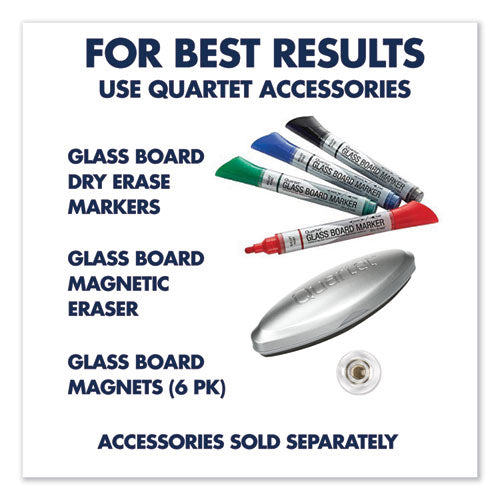 Element Framed Magnetic Glass Dry-erase Boards, 74" X 42", Aluminum Frame