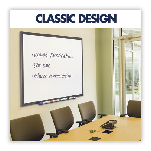 Classic Series Total Erase Dry Erase Board, 72 X 48, White Surface, Black Frame