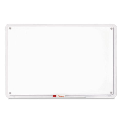 Iq Total Erase Board, 23 X 16, White, Clear Frame