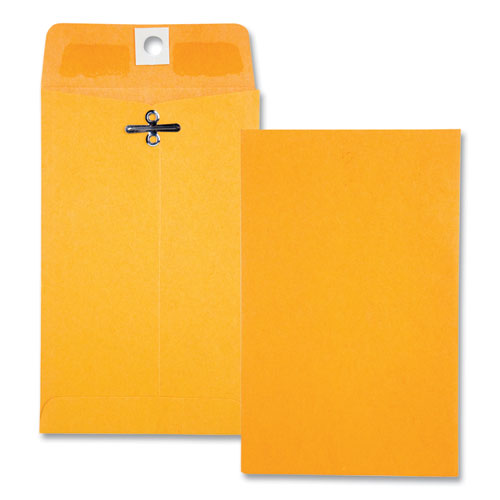 Clasp Envelope, #15, Square Flap, Clasp-gummed Closure, 4 X 6.38, Brown Kraft, 100-box