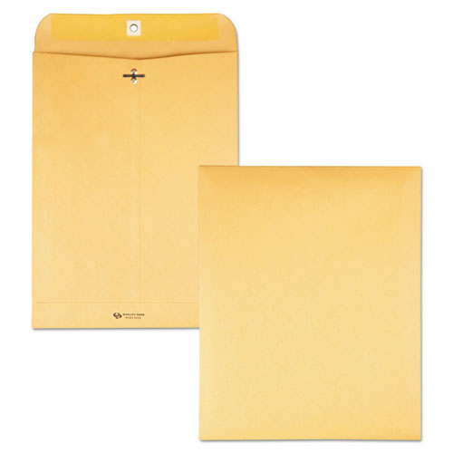 Clasp Envelope, #93, Square Flap, Clasp-gummed Closure, 9.5 X 12.5, Brown Kraft, 100-box