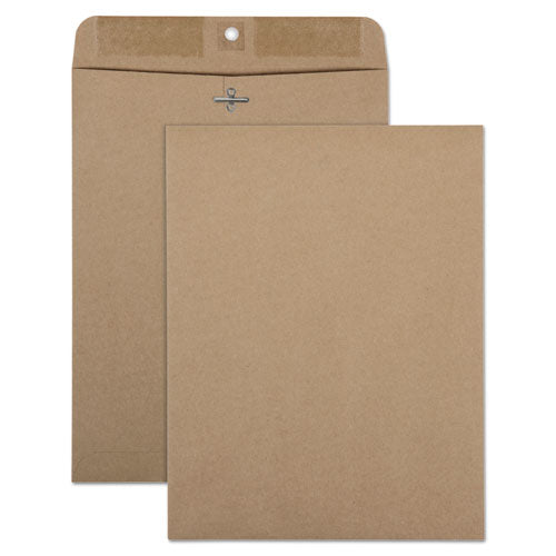 Brown Kraft Clasp Envelope, #90, Square Flap, Clasp-gummed Closure, 9 X 12, Brown Kraft, 100-box