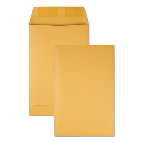 Catalog Envelope, #1 3-4, Square Flap, Gummed Closure, 6.5 X 9.5, Brown Kraft, 500-box
