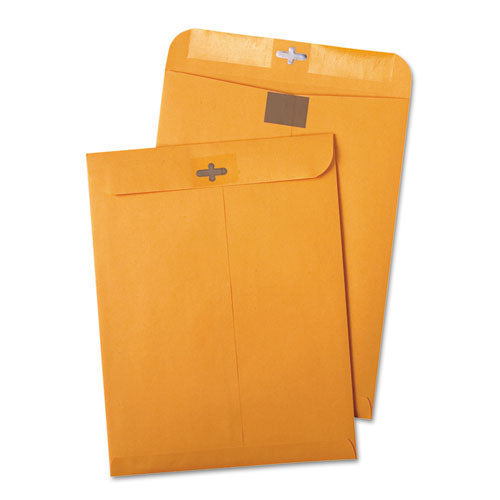 Postage Saving Clearclasp Kraft Envelope, #97, Cheese Blade Flap, Clearclasp Closure, 10 X 13, Brown Kraft, 100-box