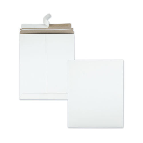 Extra-rigid Photo-document Mailer, Cheese Blade Flap, Self-adhesive Closure, 11 X 13.5, White, 25-box