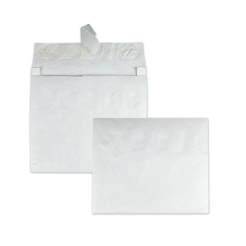 Lightweight 14 Lb Tyvek Open End Expansion Mailers, #15, Square Flap, Redi-strip Adhesive Closure, 10 X 15, White, 100-carton