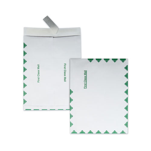 Ship-lite Envelope, #13 1-2, Cheese Blade Flap, Redi-strip Closure, 10 X 13, White, 100-box