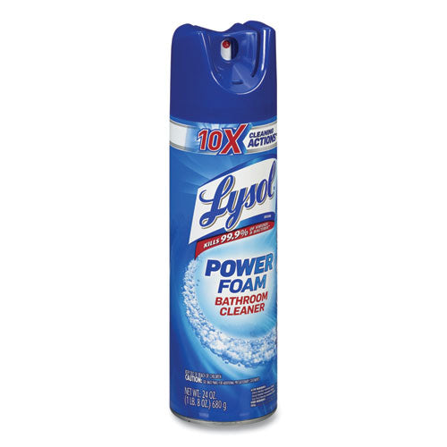 Power Foam Bathroom Cleaner, 24 Oz Aerosol Spray, 12-carton
