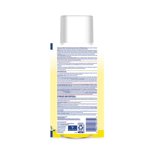Disinfectant Foam Cleaner, 24 Oz Aerosol Spray, 12-carton