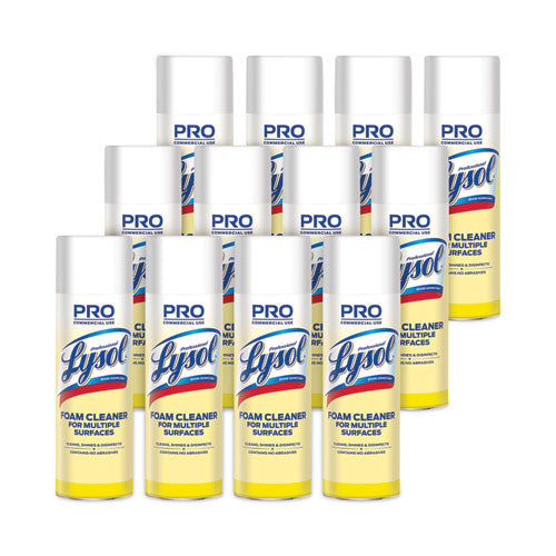 Disinfectant Foam Cleaner, 24 Oz Aerosol Spray, 12-carton