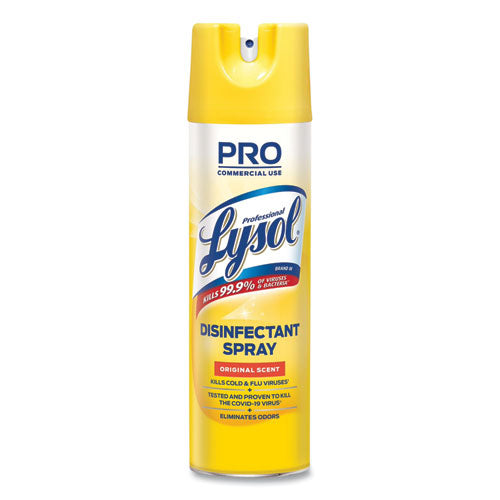 Disinfectant Spray, Original Scent, 19 Oz Aerosol Spray, 12-carton