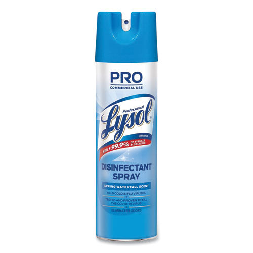 Disinfectant Spray, Fresh Scent, 19 Oz Aerosol Spray, 12-carton