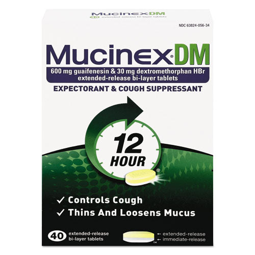 Dm Expectorant And Cough Suppressant, 40 Tablets-box