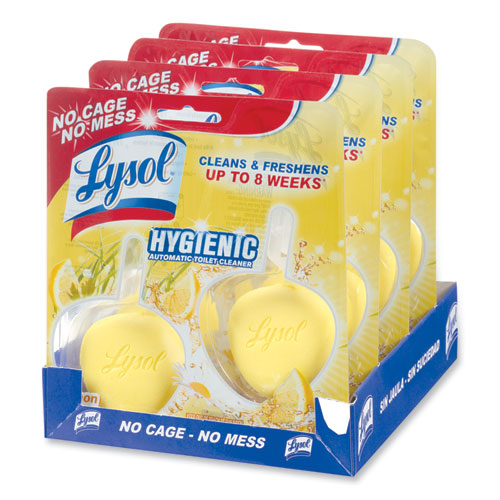 Hygienic Automatic Toilet Bowl Cleaner, Lemon Breeze, 2-pack