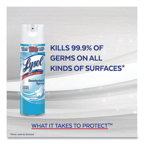 Disinfectant Spray, Crisp Linen, 12.5 Oz Aerosol Spray, 2-pack, 6 Pack-carton