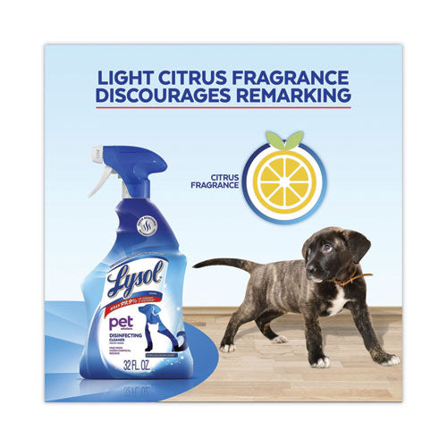 Pet Solutions Disinfecting Cleaner, Citrus Blossom, 32 Oz Trigger Bottle, 9-carton